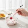 Stainless Steel Puree Scraper Silicone Double Head Spoon For Infants