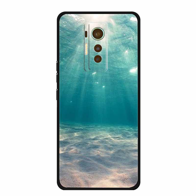 For Tecno Phantom X 2021 Case Luxury TPU Silicone Soft Cover Phone Cases for PhantomX 2021 AC8 Protection Cartoon Bumper Etui