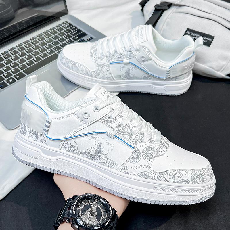 Summer new large size board shoes cashew flower casual sports little white tide shoes