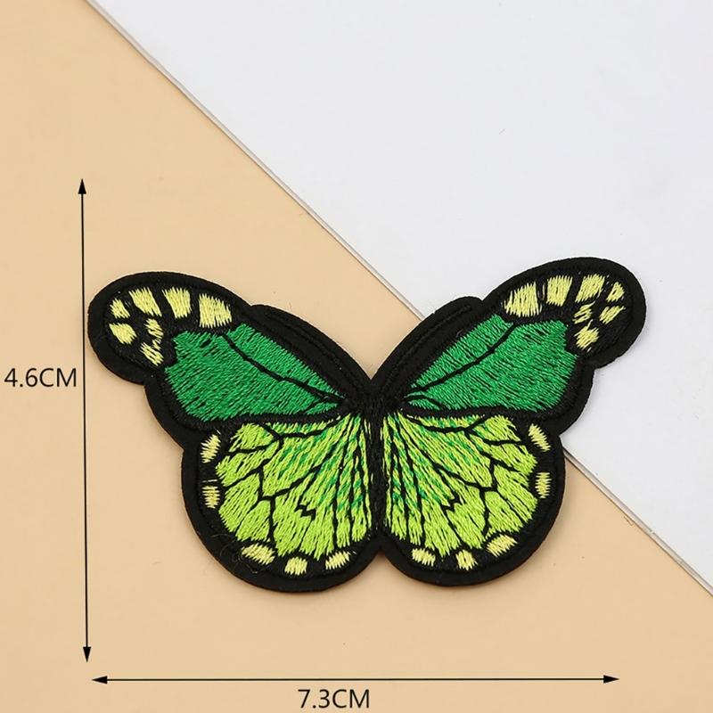 Pack Of 10 Embroidered Butterfly Iron on Patches Embroidered Fabric Patches Sew on Repair Patches For Clothing Jackets