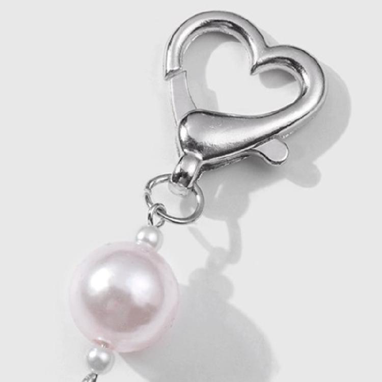 Versatile Key Ring Butterfly Bowknot Star Heart Beaded Keyring Bag Pendant Backpack Decoration for Daily Use and Parties