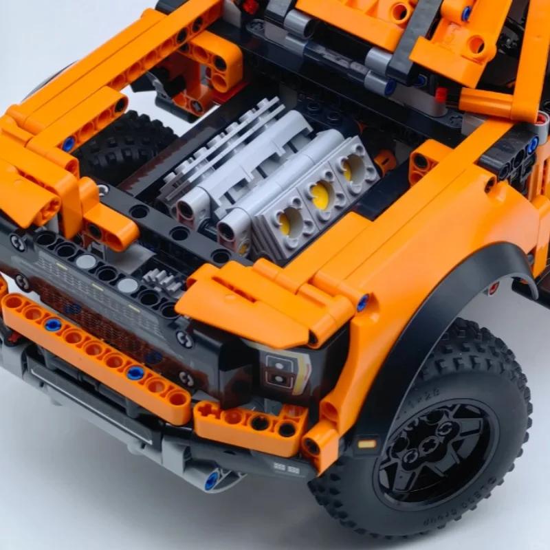 New 1300+PCS Educational Building Blocks F-150 Pickup Truck Racing MOC Technology Building Blocks Model Car Brick Toys Kids Gift
