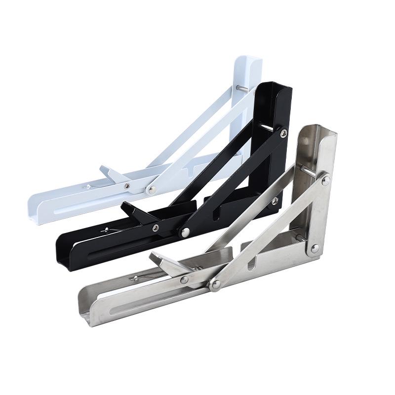 304 Stainless Steel Folding Triangle Bracket for Load-Bearing Storage Support