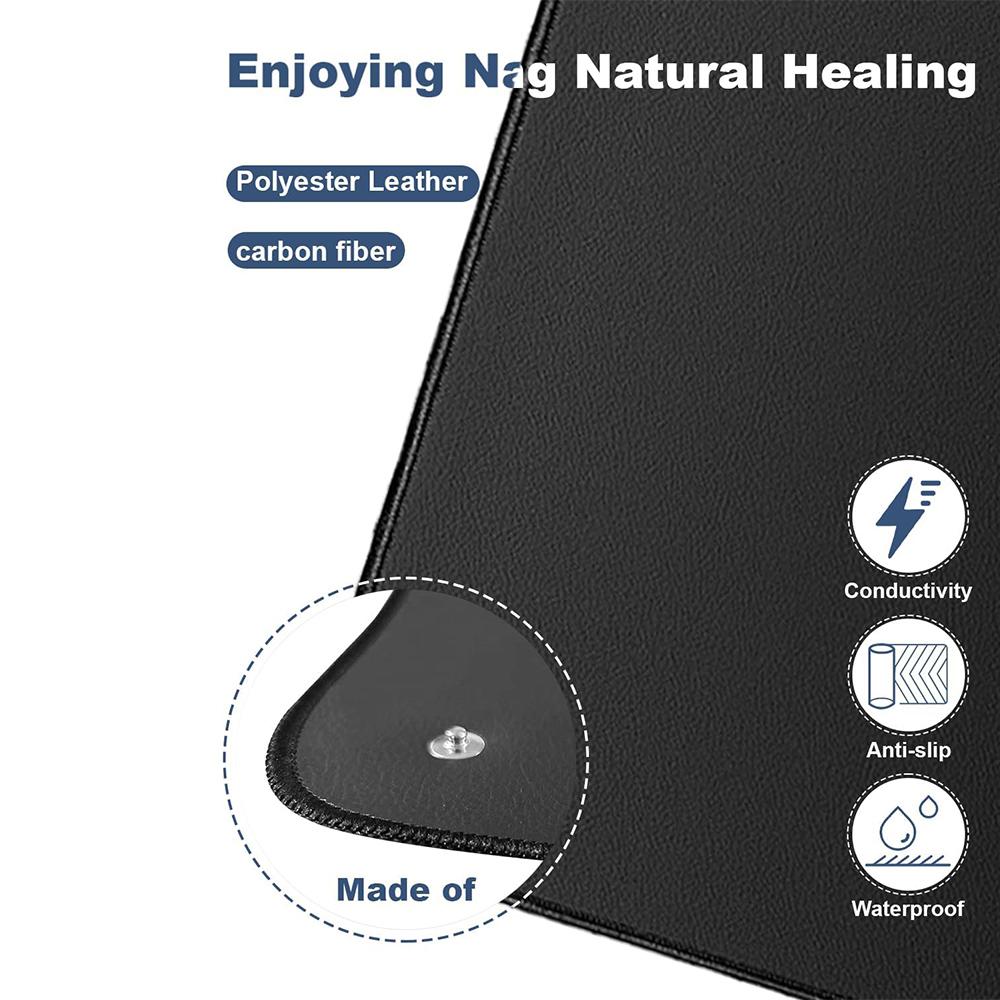 23.6"x35.4" Grounding Mat with Cord for Bed Yoga Pet Feet Pad, Comfort Mat Wellness Balance Relaxation Home Bedroom Daily Use