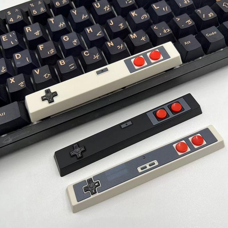 Retro Gamepad Keycap 6.25U Leertaste Artisan Keycap ABS Material Für MX Schalter Für Gaming Mechanische Tastatur Schwarz Weiß