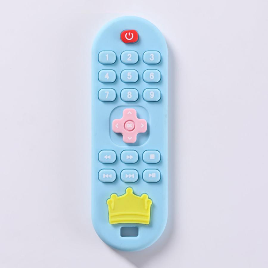 Non-Toxic Children'S Silicone Remote Control Teether Baby Oral Appetite Period Soothing Remote Control Teething Bite Gum Anti-Eating Toys