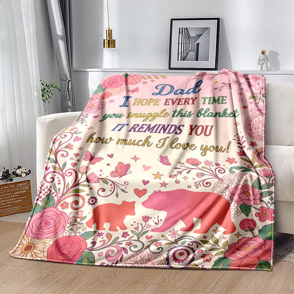 Papa's Legend And Love Flannel Blanket-Soft and Suitable for Sofas,Beds,Offices,Travel,All Seasons,Great Gift for Holidays and Birthdays.