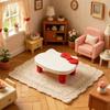 Miniature Table, 1:12 Scale Tiny Furniture for DIY Room Box, Micro Resin Scene Decor, Pretend Play Accessory