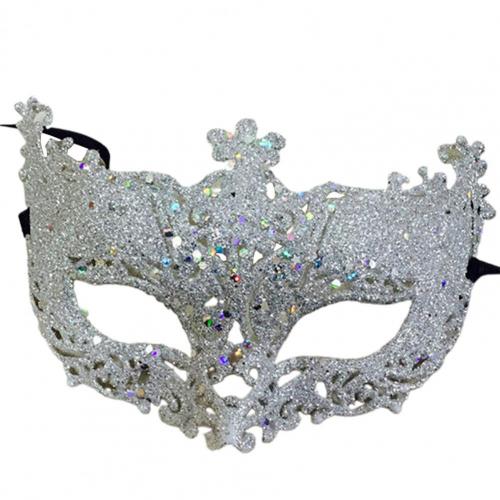 Halloween Women Fashion Cosplay Eye Masks Masquerade Carnival Fancy Mardi Shinny Ribbon Christmas Party Women Face Masks
