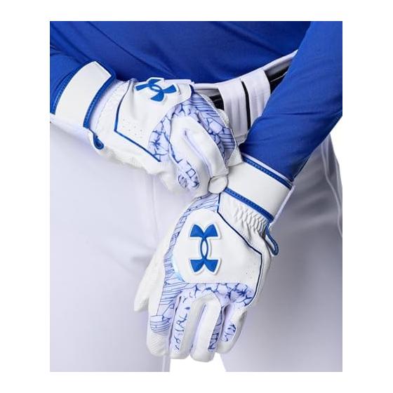 [Under Armor] Перчатки для отбивания UA CLEAN UP 6001317(100) Белая Команда Королевский M