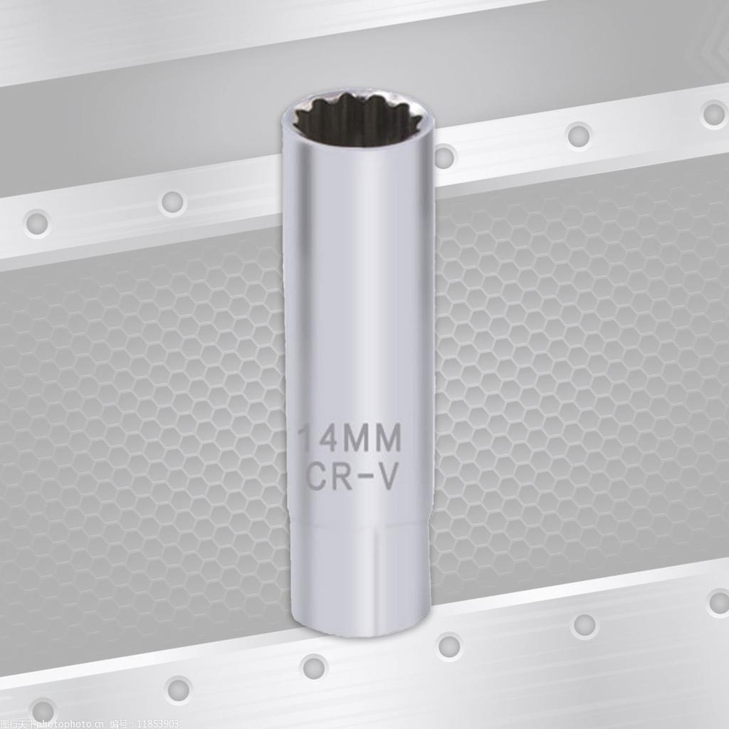 Effizienter Kfz 14mm Zündkerzenschlüssel 12-Punkt-Konfiguration Maximiert Griff und Drehmoment für Enge Bereiche