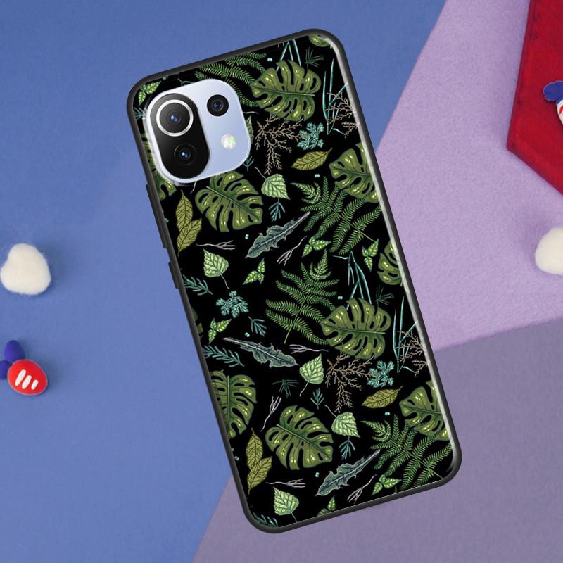 Tropical Monstera Leaves Cover For Xiaomi 14 13 Ultra 11T 12T 13T 14T Pro POCO X7 Pro X3 X5 F3 F5 F6 M6 X6 Pro Case