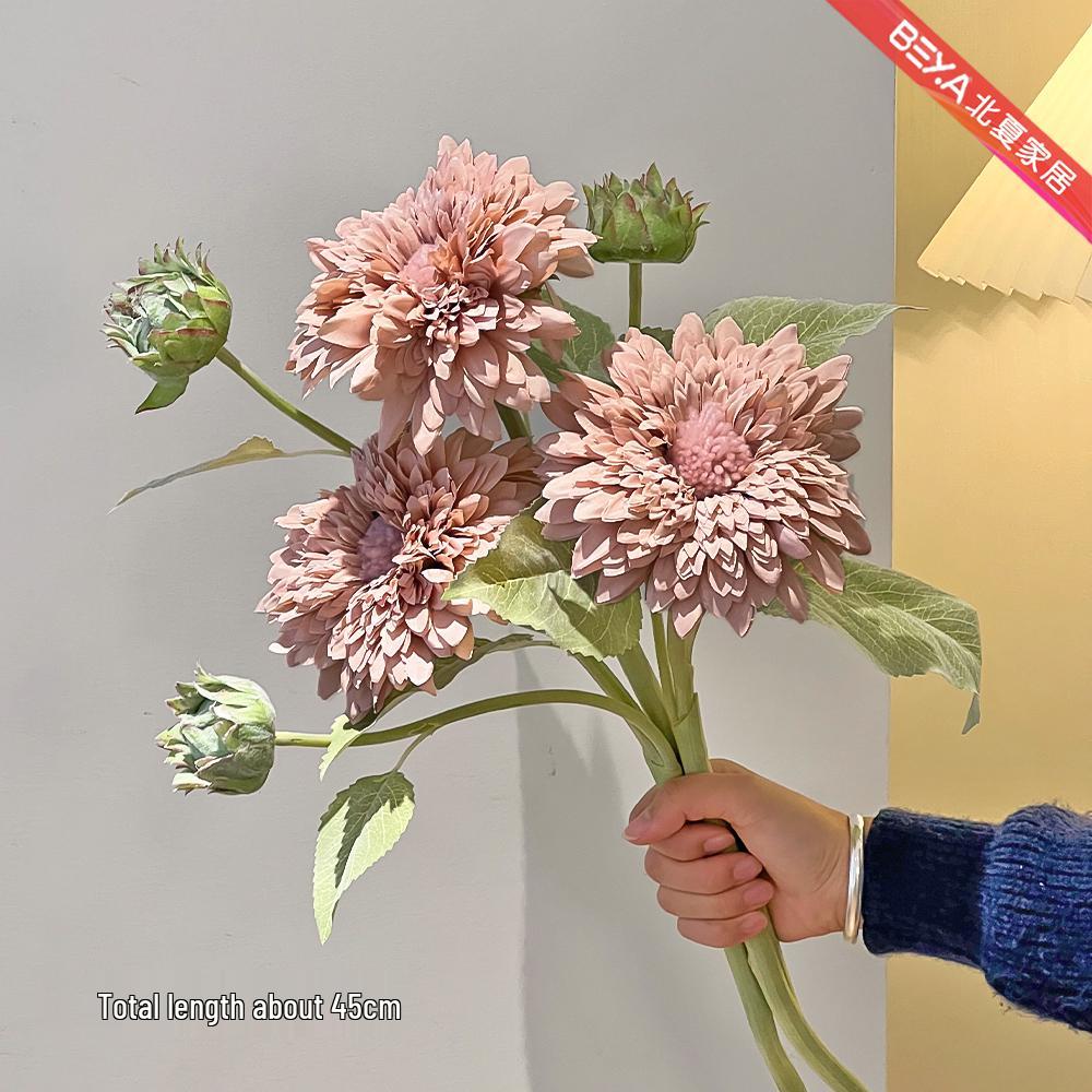 Роскошный искусственный букет «Плюшевый подсолнух» для декора гостиной