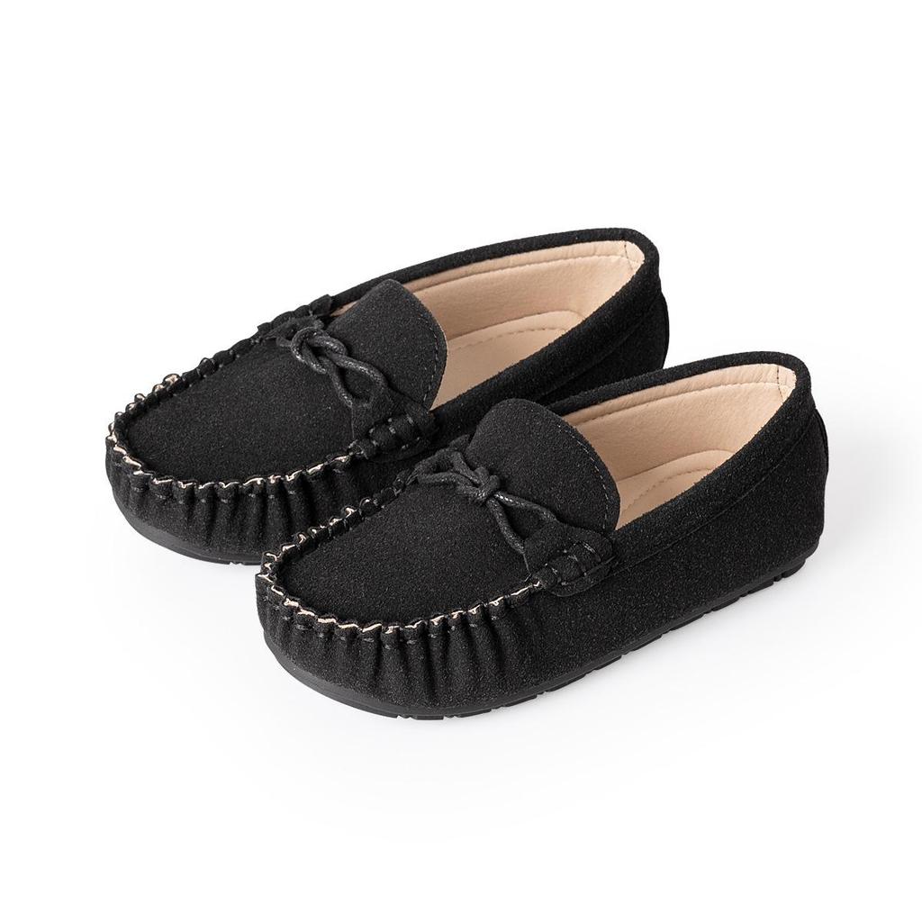 2025 Spring Kids' Suede Slip-on Loafers - Casual Style