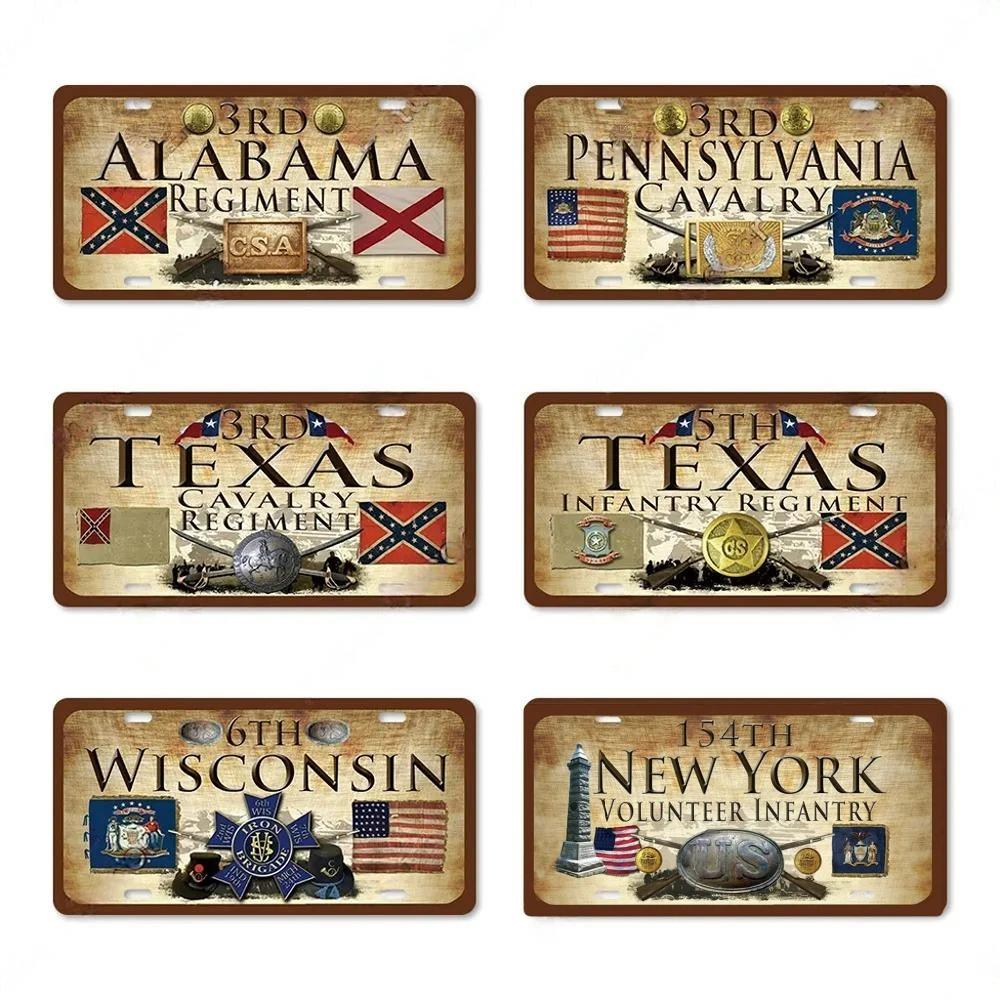 The War Licenses Posters Plate Plaque Metal Vintage Tin Signs Room Wall Decor Art Decoration Poster for Bar Home