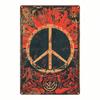 1pc Red Peace Symbol Metal Sign, Vintage Iron Wall Decor, 2D Flat Painting Hanging Sign for Home Bar Restaurant