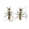 Antique Copper Crafts Home Decors Brass Ant Figurines Miniature Simulation Insect Desk Ornament Table Tea Pets