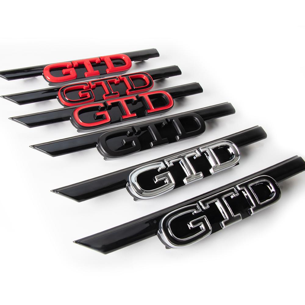Car ABS GTI GTD Logo Front Grille Emblem Sticker Decoration Replacement Badge Accessories valve cap for Volkswagen VW Golf 8 mk8