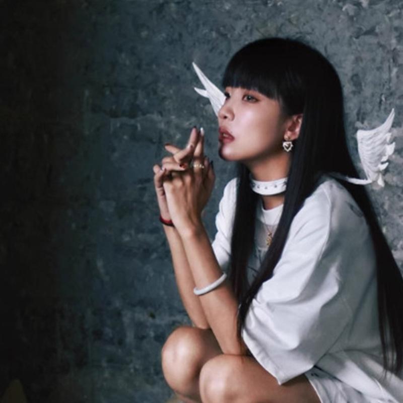 Stylový choker náhrdelník s andělskými a ďábelskými křídly symbolizující dvojí osobnost pro módní jedince, pro běžné nošení