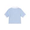 adidas Originals Women's Blue Crop Short Sleeve Polo Shirt IP3756