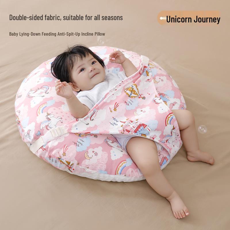 Newborn Anti-Reflux Incline Pillow: Spit-Up & Choking Prevention Nursing Pad