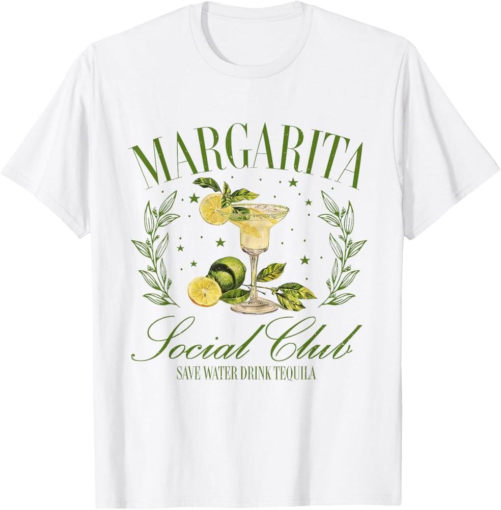 Margarita Social Club Est Tequila Cocktail Club Drinking T-Shirt Unisex T-Shirt L