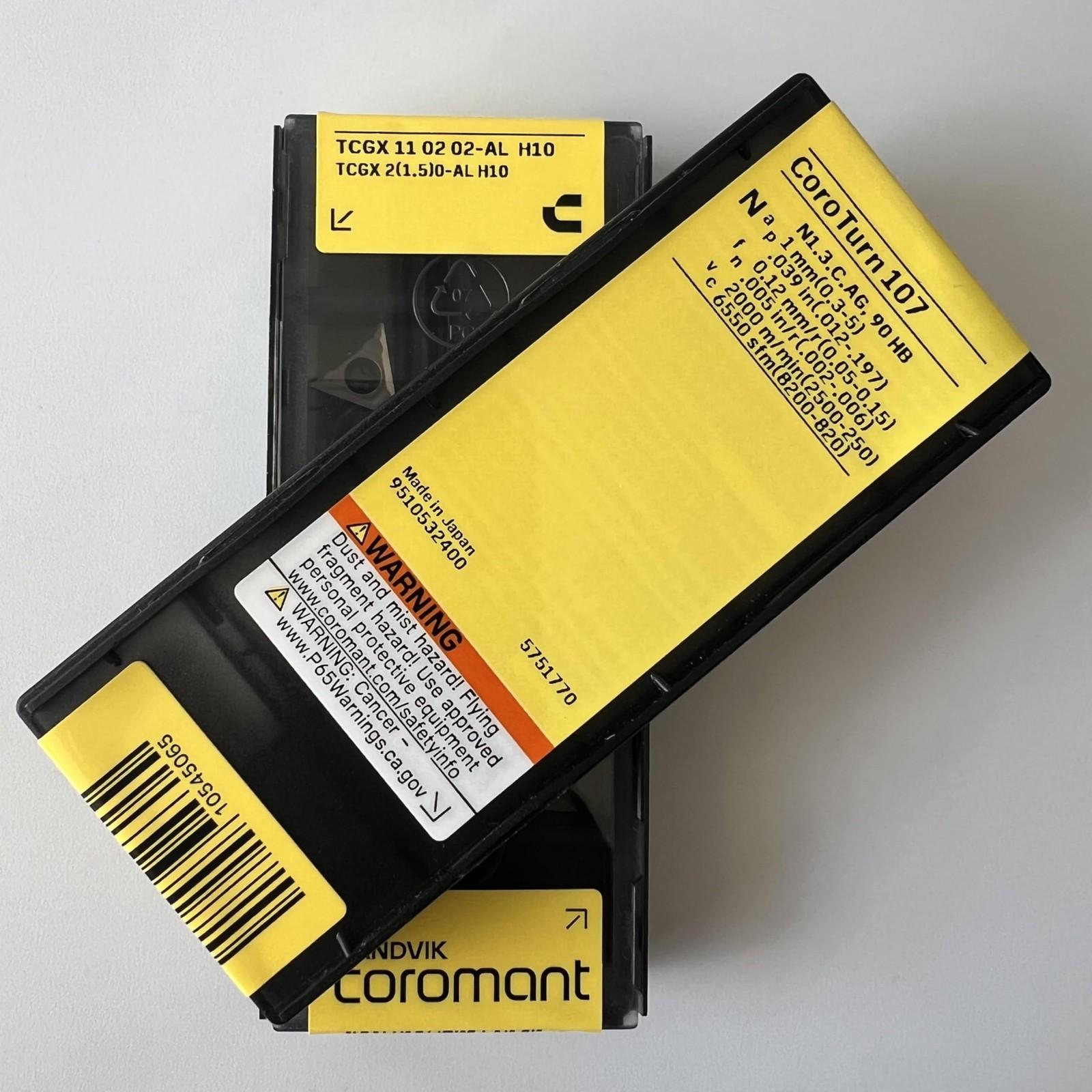 

SANDVIK / TCGX110202-AL H10 / Original Swedish hard alloy blade 10 Pcs