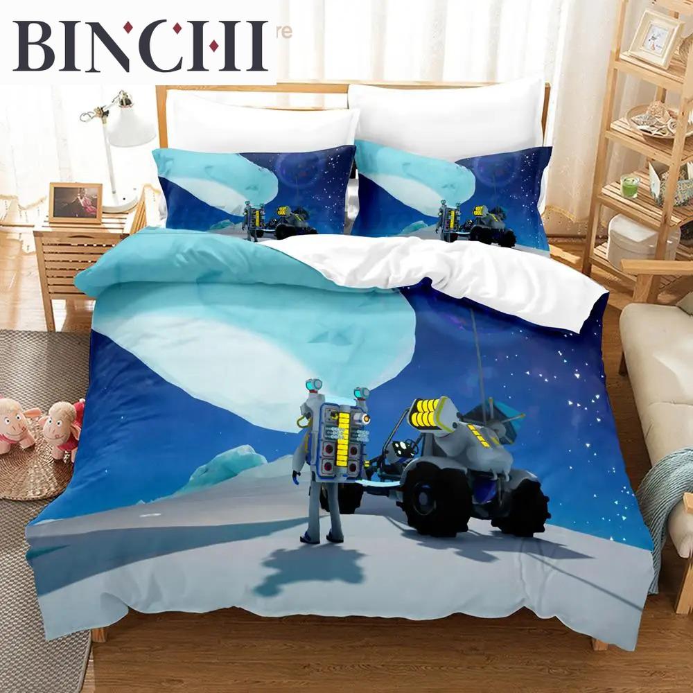 Astroneer Bedding Set Single Twin Full Queen King Size Bed Set Aldult Boys Bedroom Duvetcover Sets 3D Print Game Bed Sheet Set