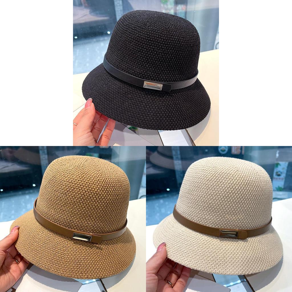 Summer Cotton Bucket Hat With Wide Brim For Sun Protection And Breathability