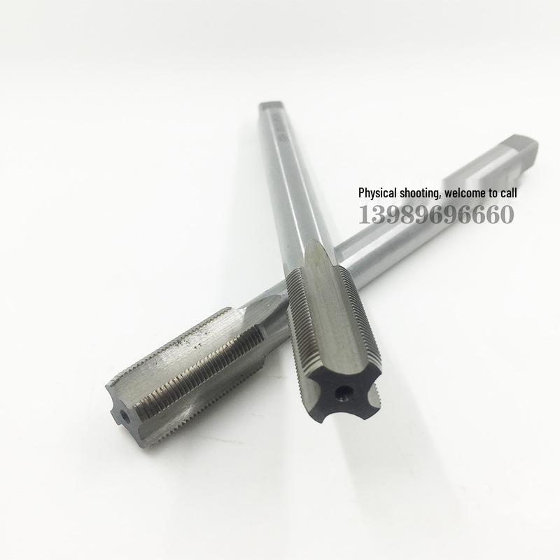 Extended High-Speed Steel Machine Tap, White Steel, Size M58-M68, Thread Pitch 1.5-6