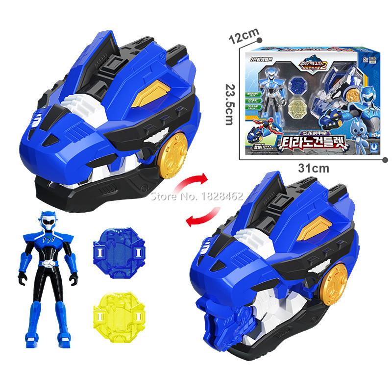 Mini Force 2 Super Gino Power Transformations Armbrust Spielzeug mit Ton- und Licht-Actionfiguren Deformationshandschuh Roboter Spielzeug