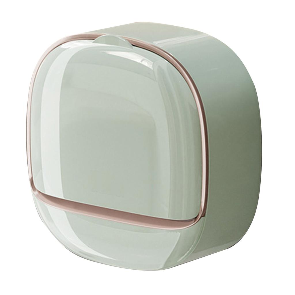 1 Piece Soap Box Free Punching Soap Box Wall-mounted Household Dustproof Drain Water Storage Bathroom Toilet Soap Shelf