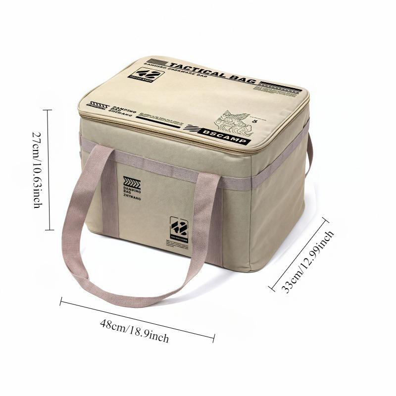 

Outside Folding Storage Box for Camping Picnic - Large Capacity Foldable Cutlery Kitchenware Field Tactical Storage Bag Fit