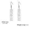 Egyptian Ankh Hieroglyphs Earring for Women Stainless Steel Eye of Horus Drop Earrings Ancient Egypt Cartouche Jewelry