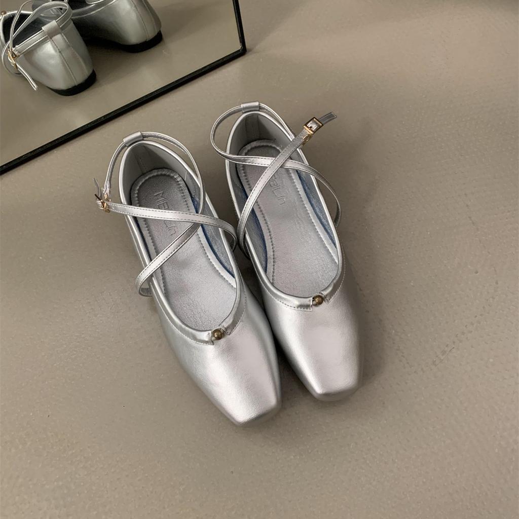 Fashion Bailamos Women Casual Flats Ballerina Shallow Round Toe Ballet Flat Shoes Comfortable Soft Boat Shoes Loafers Women Slip On Side