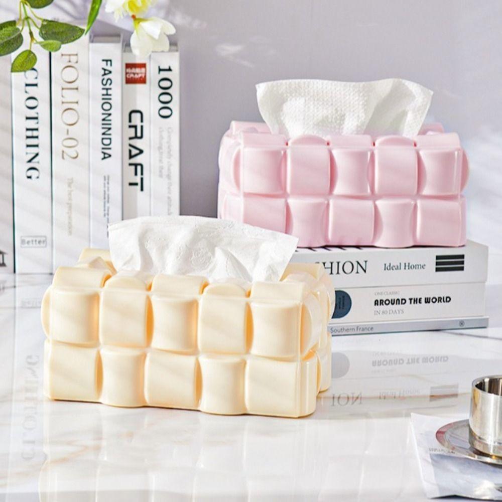 

Коробка для вафельных салфеток без перфорации, настенная коробка для хранения полотенец для лица, креативный чехол для салфеток, настольный бежевый