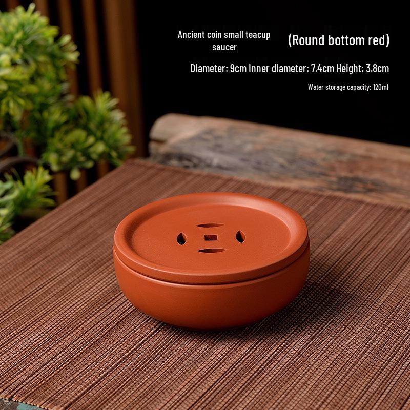 

Мини Чайный поднос из Цзыша: Керамический коврик для хранения воды и подставка для чайного набора Кунг-фу.