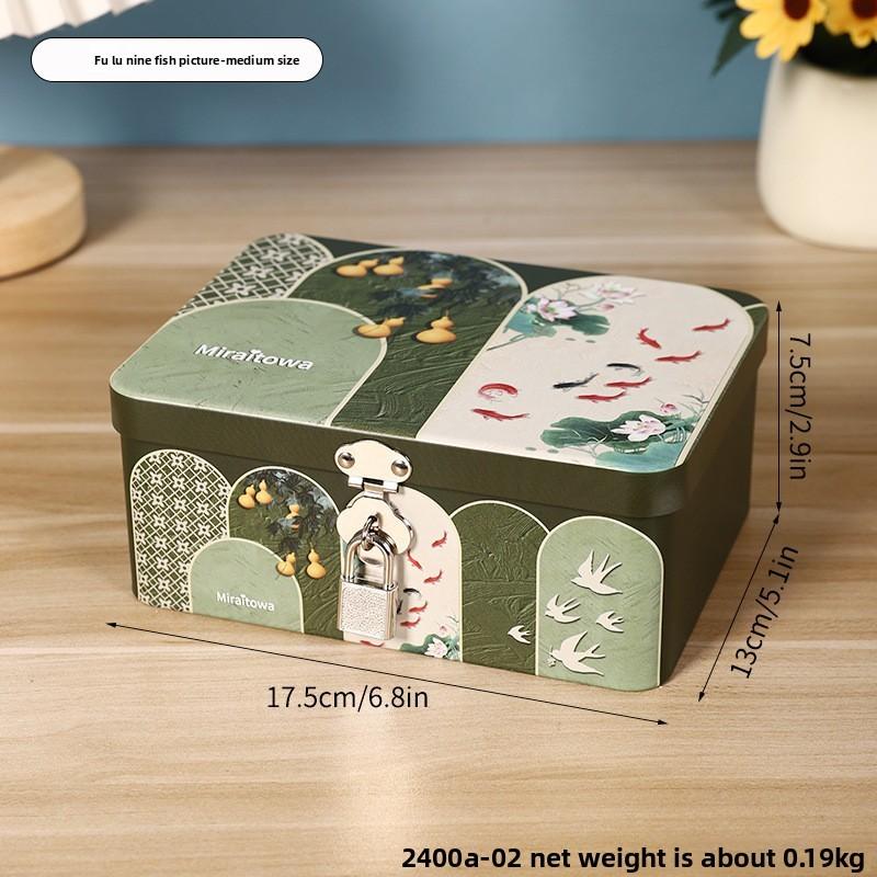 Minimalist Storage Box With Lock For Jewelry Cosmetics And Small Items