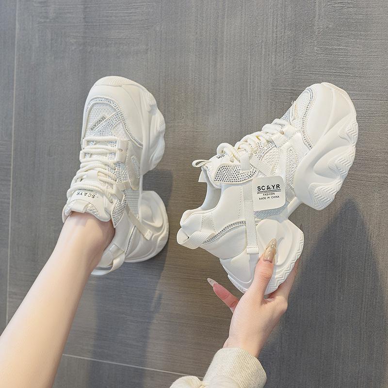 Popular Dad Shoes Spring and Summer New Muffin Thick Sole Inner Height Increase Small Sports and Leisure Women's Shoes