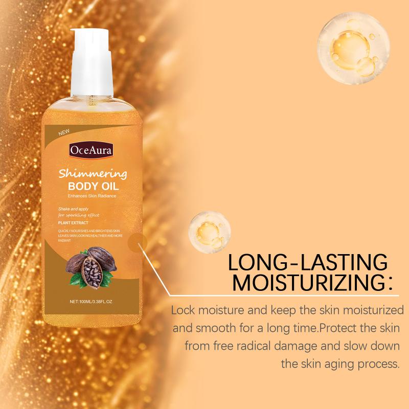Oceaura Nourishing Shimmering Body Oil Moisturizing Hydrating Full-Body Oil Boosts Radiant Glow Locks Moisture For Daily Massage one size