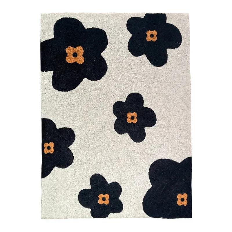 Korean Style Sunflower Half Velvet Knitted Throw Blanket for Sofa Office Bed Travel Breathable Summer Nap Blanket