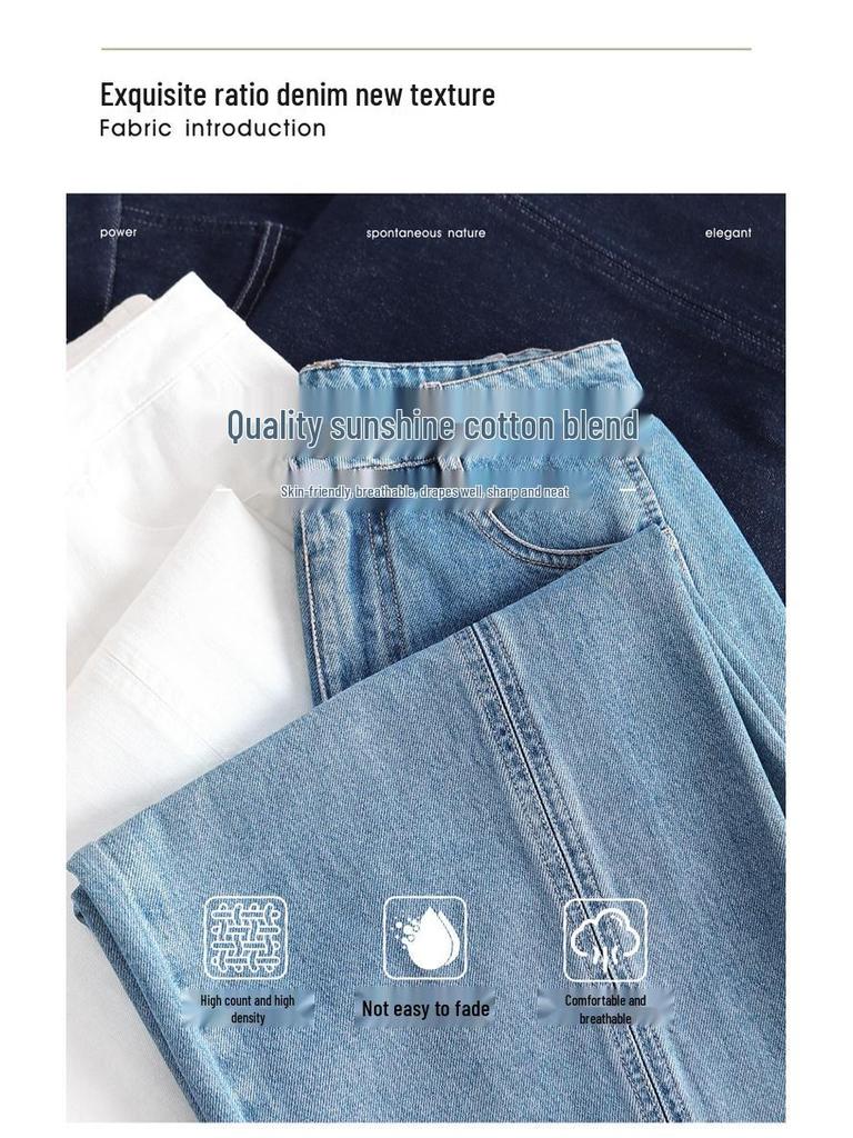 Damen Weite Hosen mit Hoher Taille - Retro Lockerer Schnitt, Schlankmachender Bananenstil für Frühling/Herbst