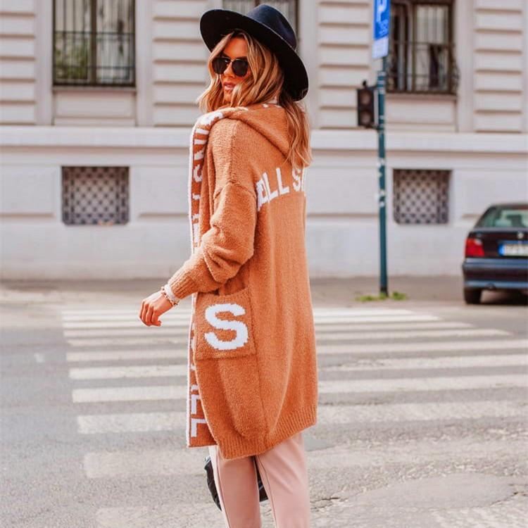 YYFS Women's Fashion Casual Fall Winter Long Sleeve Hooded Sweaters