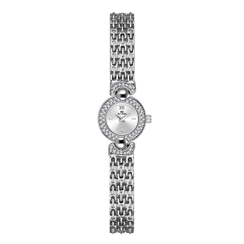 BS Minimalist Silver Woman Watch High Quality Small Dial Quartz Ladies Watches Daily Wear Fashion Wristwatch Accessory Gift