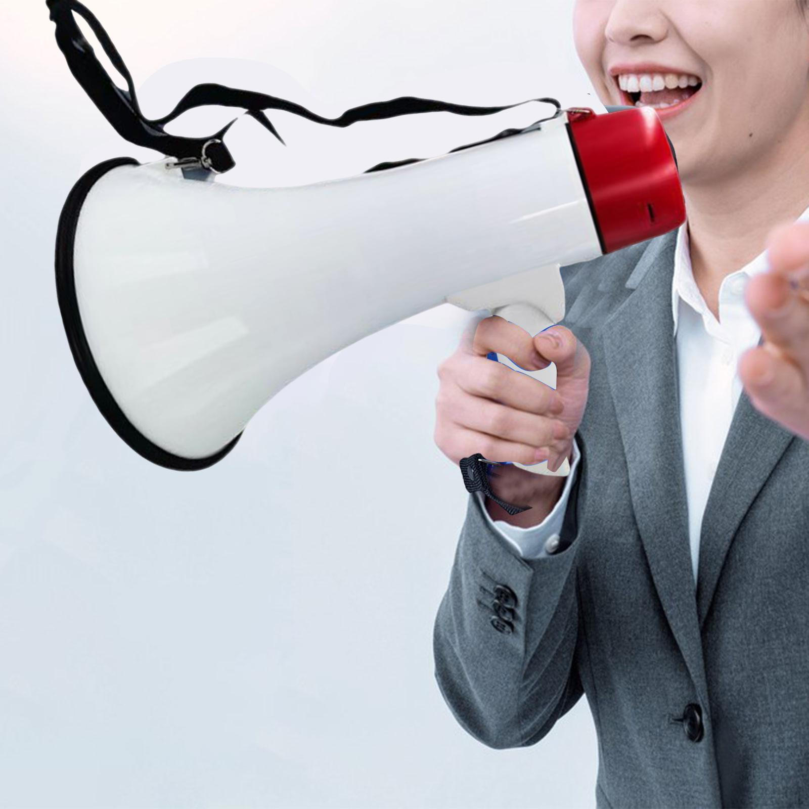 Bullhorn Megaphone Speaker Gift with Alarm Alerts for Events Coaches Football