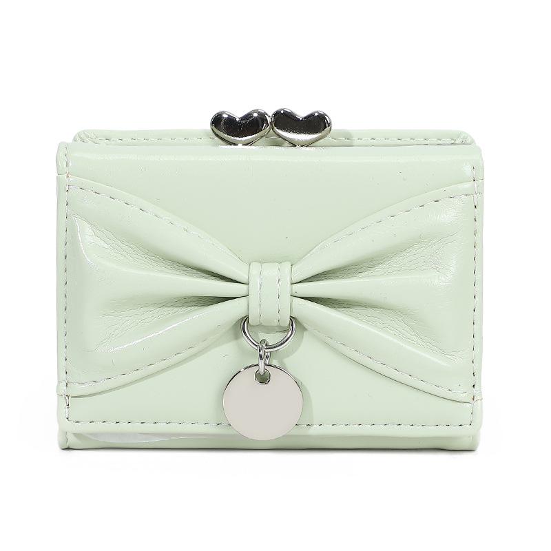 

Southeast Asia Minimalist PU Leather Bowknot Card Holder and Coin Purse for Ladies