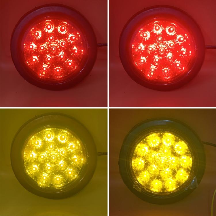 Universal 12-24V Vehicle Indicator Light Auto 16LED Tail Light Bright Amber Lamp