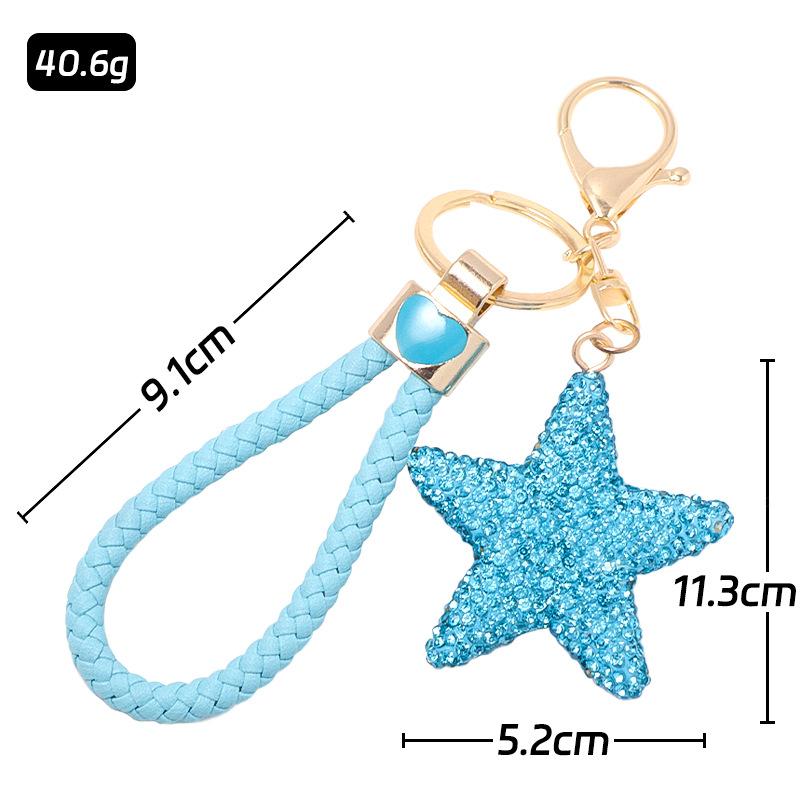 Five-pointed Star Creative Keychain, Hoop Backpack Pendant, Heart-shaped Keychain, Small Gift
