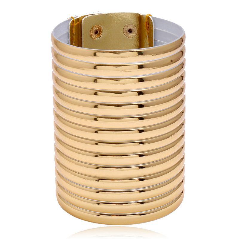 

Fashion Exaggerated Metal Women s Summer Bracelet Necklace Collar Gold wide bracelet