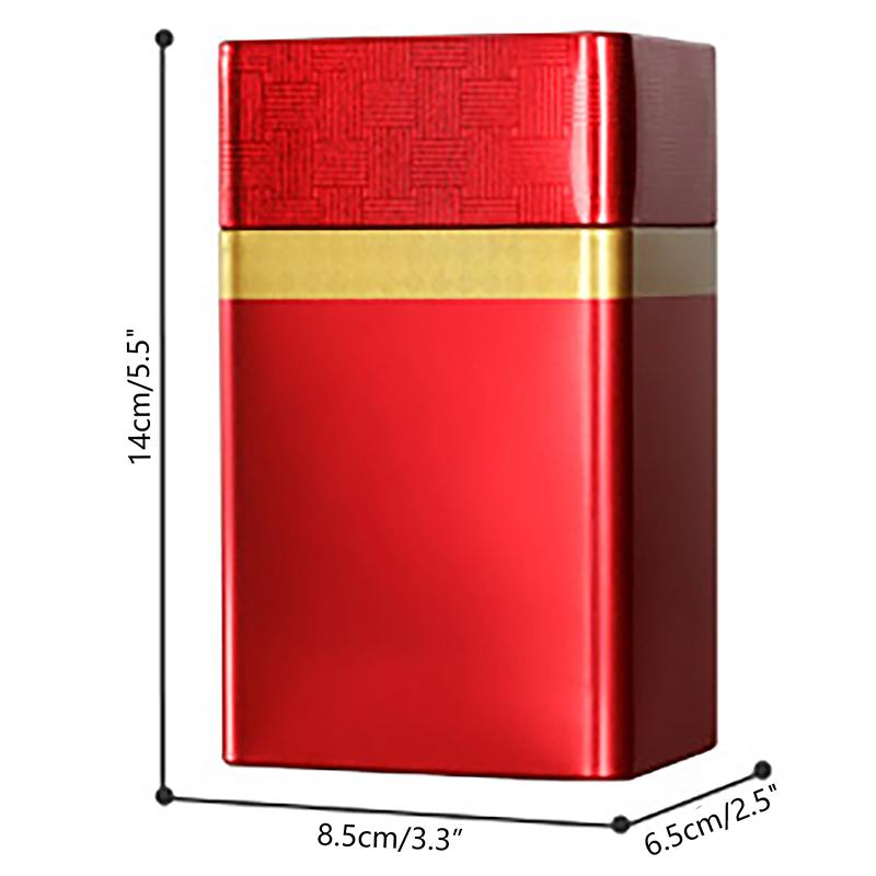 Portable Tea Box Solid Color Tea Sealed Box Teaware Storage Container Tinplate Can Coffee Sugar Box Kitchen Storage